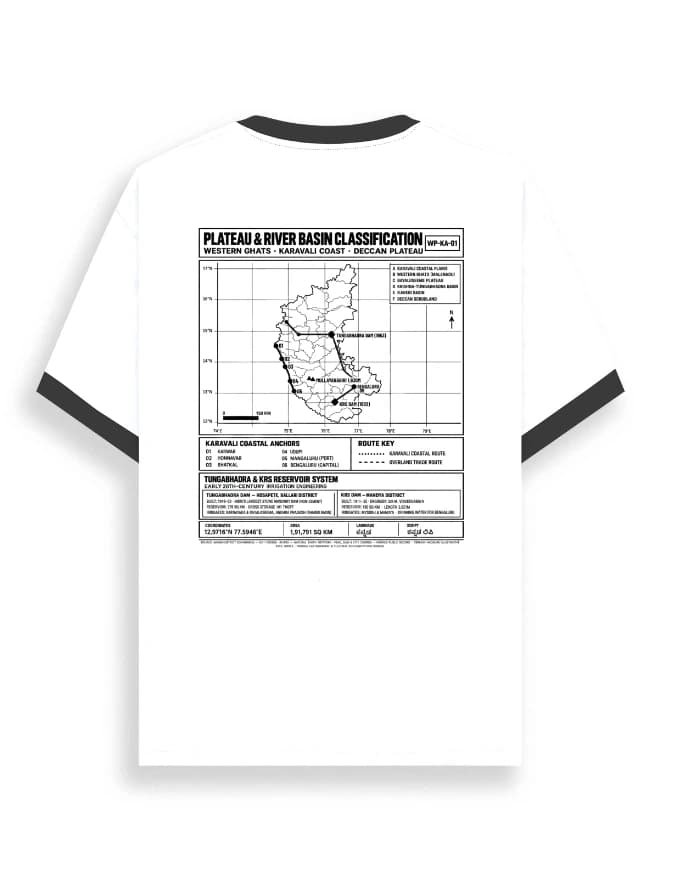 Karnataka positive ringer tee, full territorial survey plate